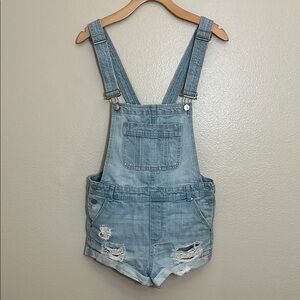 H&M Coachella Light Blue Denim Overalls